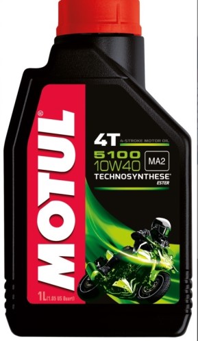 Масло моторное MOTUL 4 такт. 5100 TECHNOSYNTHESE Ester4T 10W40 (1л.) (для мотоциклов)