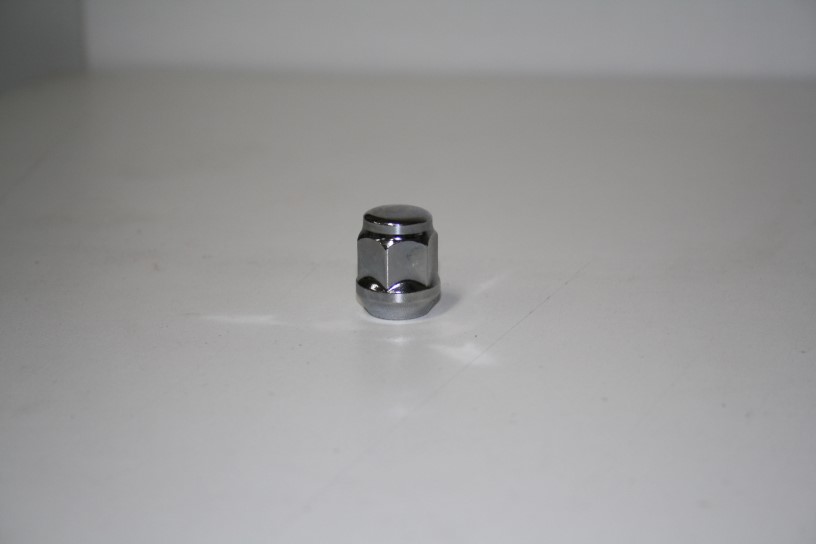 Гайка колеса M12*1,25 хром конус глухая с юбкой ключ 19мм 2123, Матиз, Ниссан