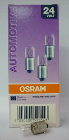 Лампа Osram 24V Т4W (BA9s)
