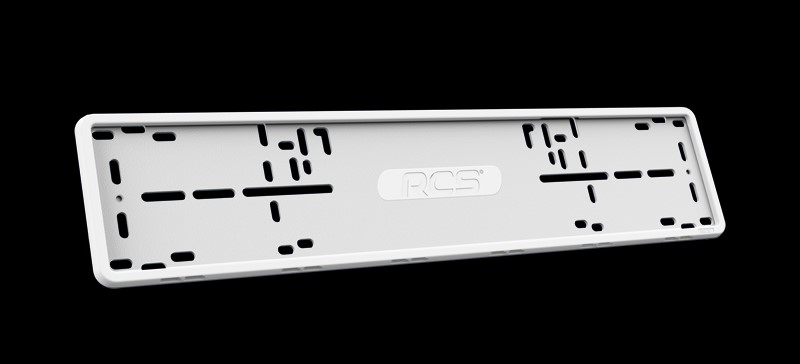 Рамка под номер RCS силикон белая 1шт.