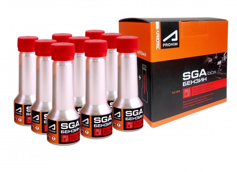 Присадка Супротек  SGA BOX  50мл. x 9шт. БОКС в топливо Бензин многофункциональная