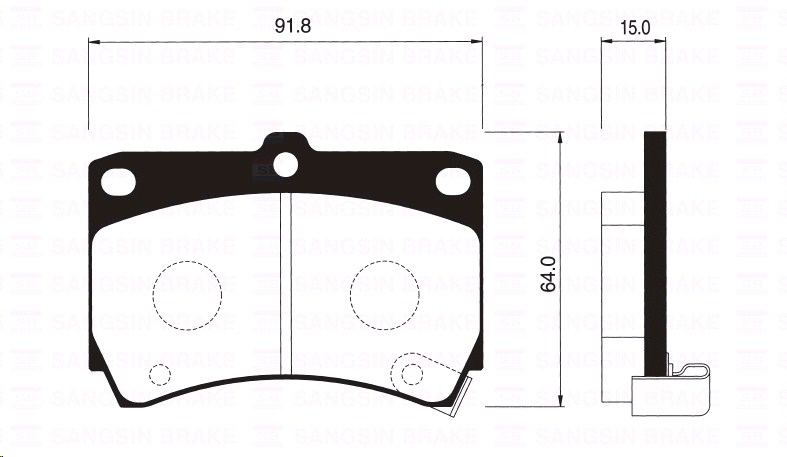 Колодки тормозные Kia RIO, Mazda передние