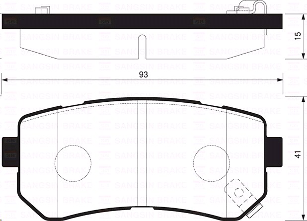 Колодки тормозные задние Hyundai I30; Kia CEED, RIO