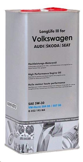 Масло моторное FanFaro for VW Audi Skoda Seat 5W30 SN С3 (5л.) синт. (бенз., диз.)