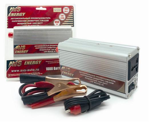 Преобразователь напряжения (инвертор) 12V/220V 1000Вт