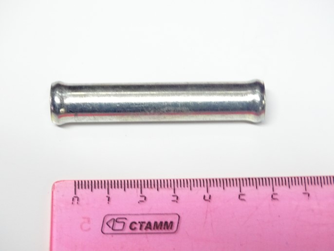 Трубка соединитель для патрубков прямая D12х12 (металл)
