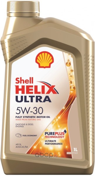 Масло моторное Shell Helix Ultra 5W-30 API SL A3/B3,A3/B4 1л синт.
