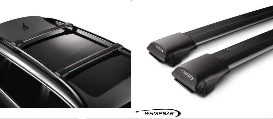 Багажник на рейлинги RAIL BAR S43WB черный Whispbar