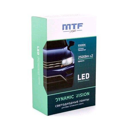 Лампа H1-12V 28W, 2500Lm, 5500K, кулер, серия DYNAMIC VISION LED 2шт