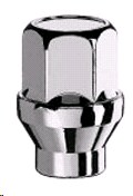 Гайка колеса M12*1,50 L=34мм. S=19мм конус закрытая черная