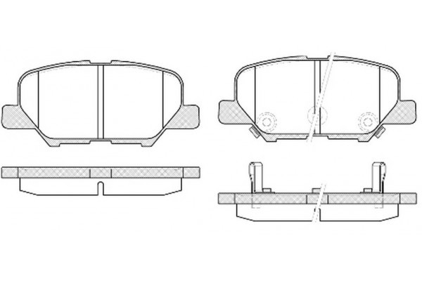 Колодки тормозные Mazda 6 12-/Mitsubishi Outlander 12- задние