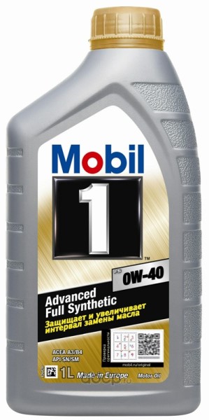 Масло моторное MOBIL 1 FS Х1 0W-40 1л. синтетика