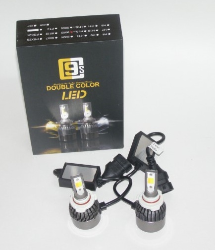 Лампа HB3 (9005) 12V LED 40W/3800LM 6000K 2 шт белый/желтый