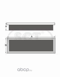 Фильтр воздушный SB 2219 CITROEN C3/C4/207/TEPEE 1.4 07-]