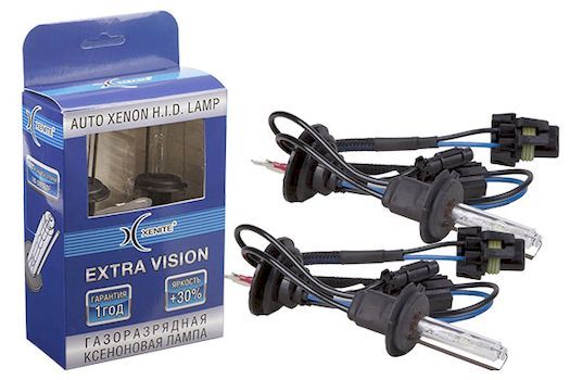 КСЕНОН лампа H7 5000К KET Extra Vision + 30% Гарантия 1 год набор 2шт, XENITE