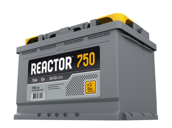 Аккумулятор 6СТ 75Ah оп(-,+) 820А АКОМ REACTOR