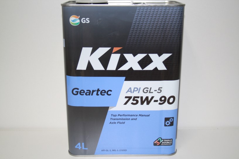 Масло трансм. GL-5 75W90 KIXX Geartec (синт)  4л.