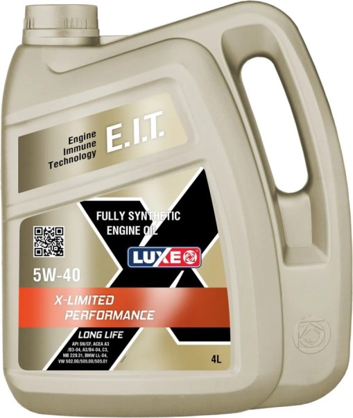 Масло моторное LUXE Premium X-LIMITED PERFORMANCE LL 5w-40 SN/CF, A3/B3-04, A3/B4-04, C3 синт. бенз./дизель (4л)